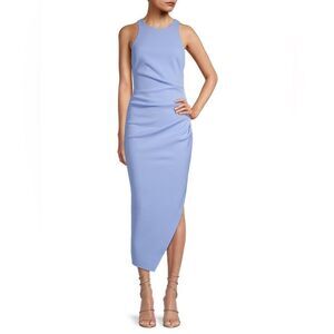 Misha Marjorie Sleeveless Ruched Midi-Dress
